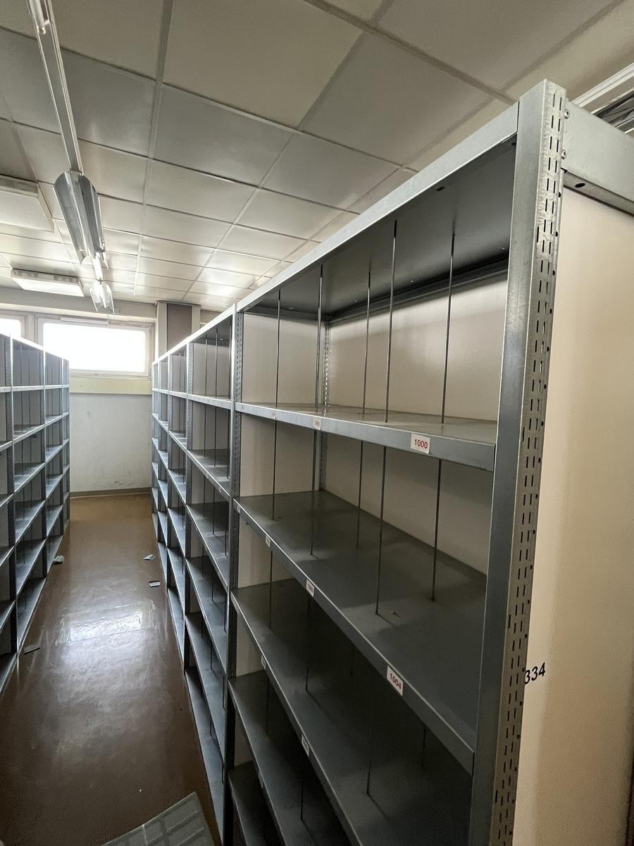 6.0 Laufmeter Doppelregale 40/40 breit, 225 cm hoch 6 Fachebene