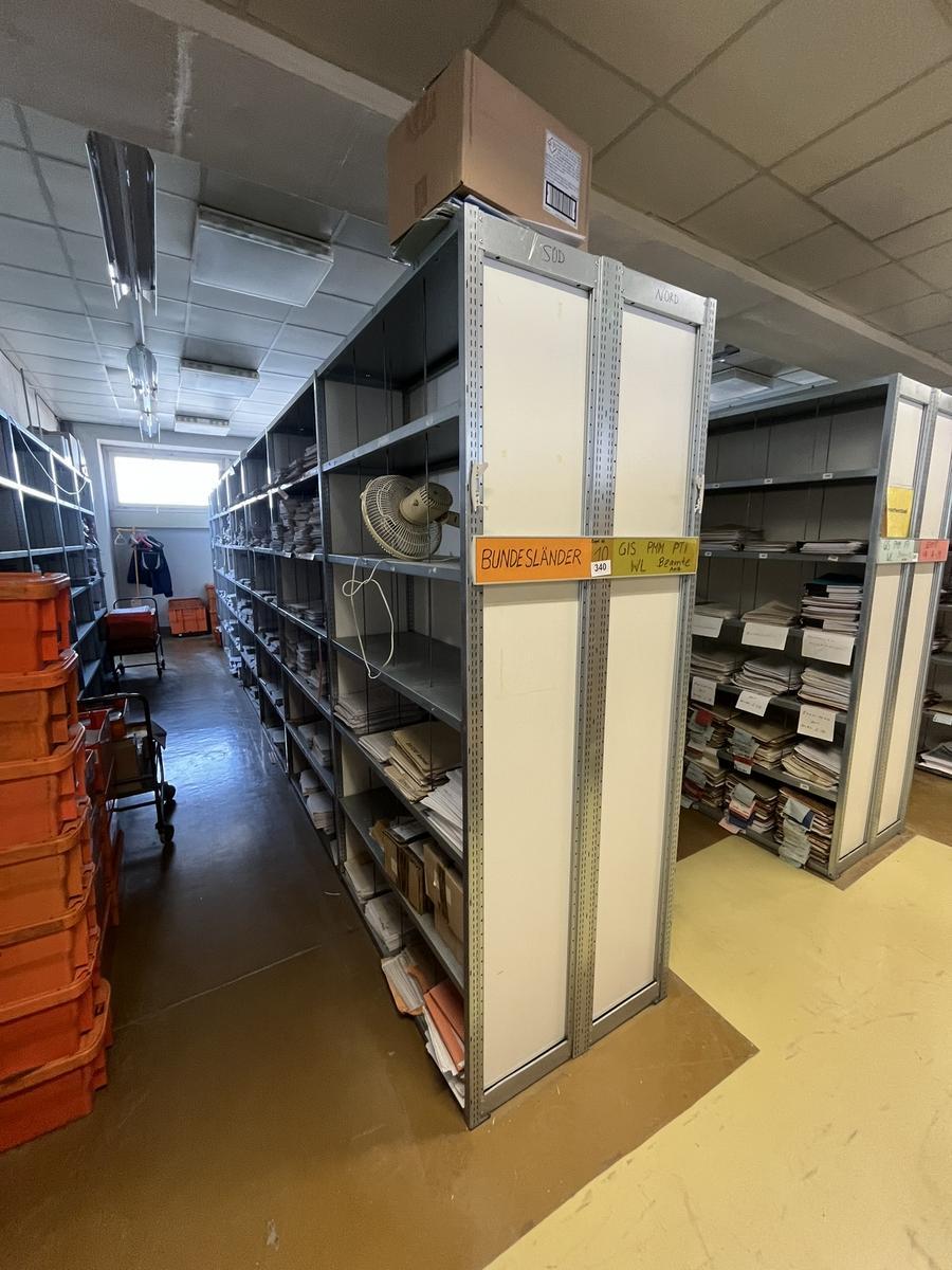 8.4 Laufmeter Doppelregale 40/40 breit, 225 cm hoch 6 Fachebene?d=2026-03-10 22:32:26