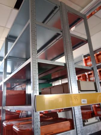 5 lfm Steckregale Type 2 :  40 / 260 cm mit 5 Fachebene