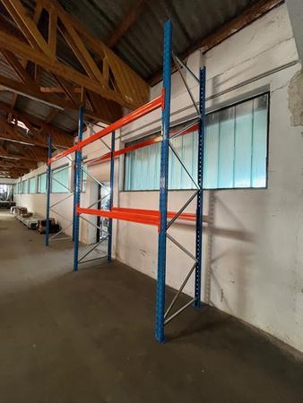 24.30 Laufmeter Schwerlast-Palettenregal H�he:5025 mm Tiefe:1000 mm