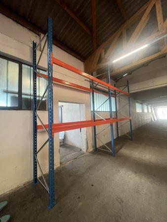 24.30 Laufmeter Schwerlast-Palettenregal H�he:5025 mm Tiefe:1000 mm