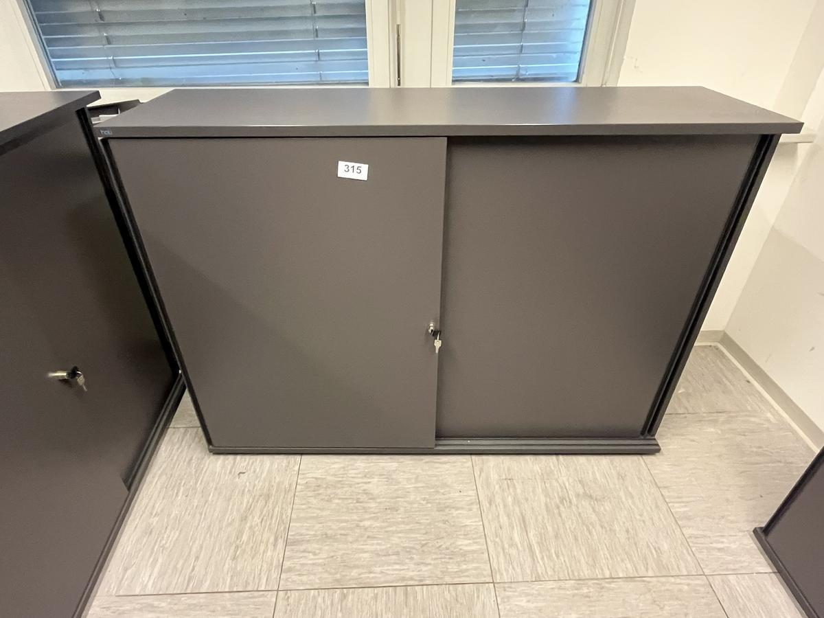 HALI Aktenschrank mit Schiebet&uuml;ren 160x115 cm 3 Ordnerh&ouml;hen