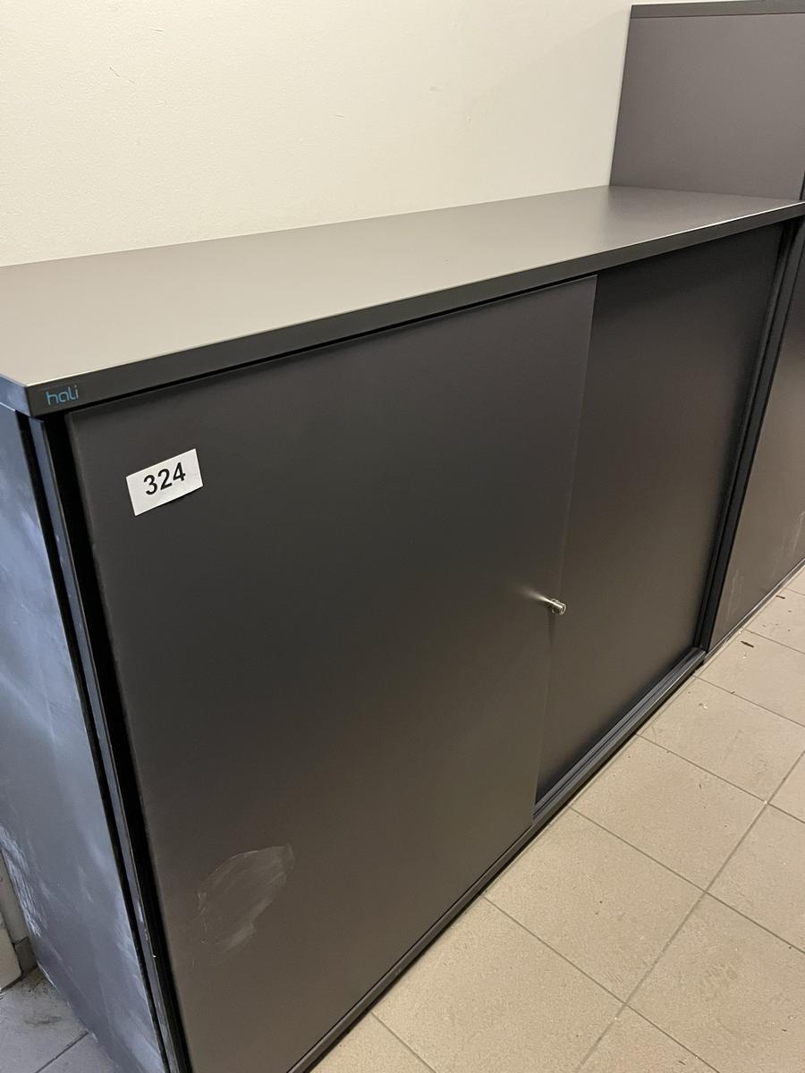 HALI Aktenschrank mit Schiebet&uuml;ren 160x115cm 3 Ordnerh&ouml;hen