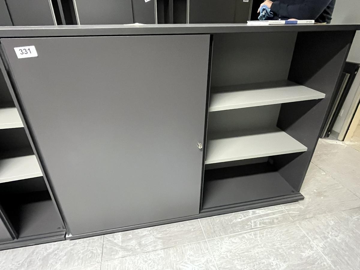 HALI Aktenschrank mit Schiebet&uuml;ren 160x115 cm 3 Ordnerh&ouml;hen