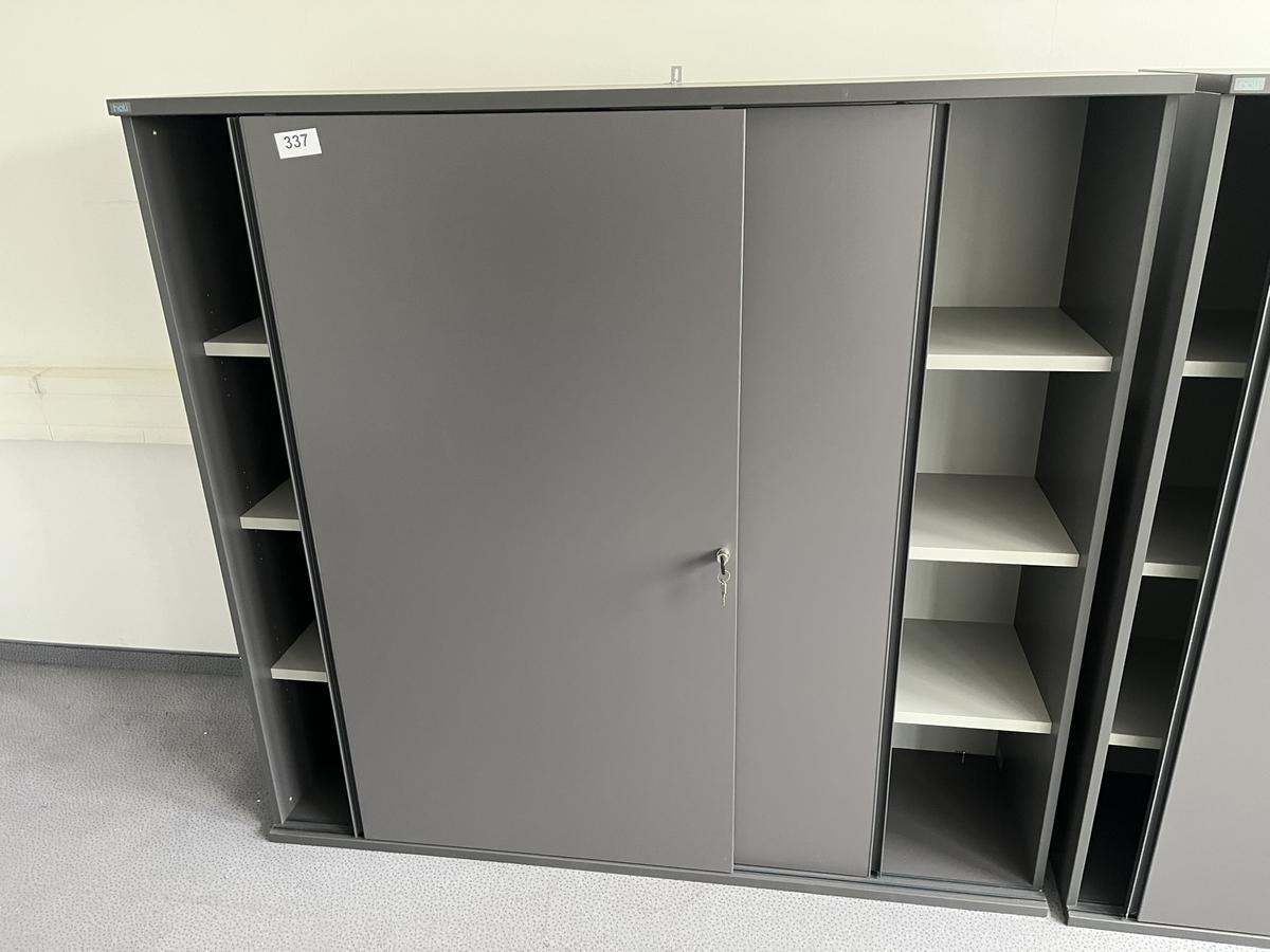 HALI Aktenschrank mit Schiebet&uuml;ren 160x150 cm 4 Ordnerh&ouml;hen