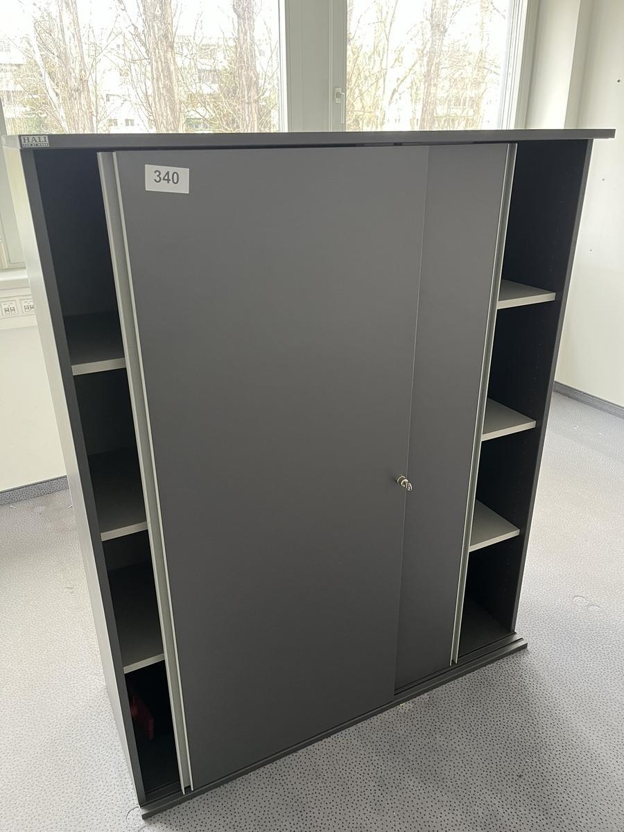 HALI Aktenschrank mit Schiebet&uuml;ren 120x150 cm 4 Ordnerh&ouml;hen