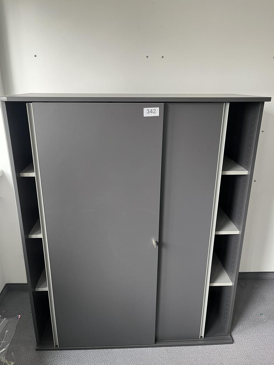 HALI Aktenschrank mit Schiebet&uuml;ren 120x150 cm 4 Ordnerh&ouml;hen