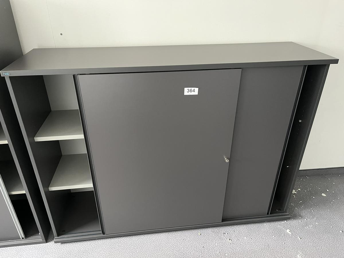 HALI Aktenschrank mit Schiebet&uuml;ren 160x115 cm 3 Ordnerh&ouml;hen