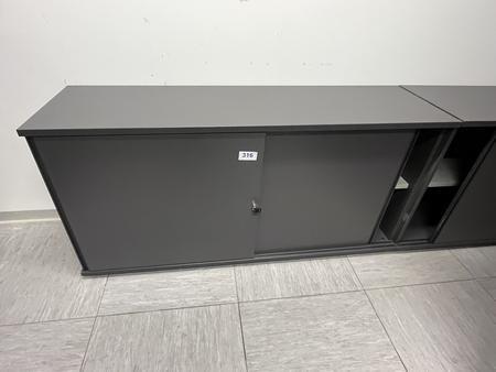 HALI Aktenschrank mit Schiebet�ren 160x80 cm 2 Ordnerh�hen