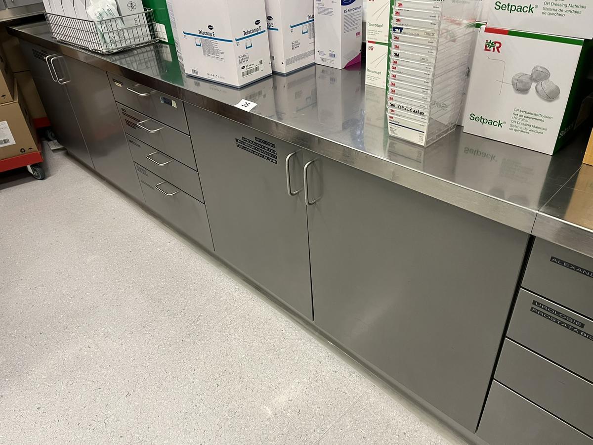 Edelstahl Arbeitstischmodul, 310x60x85cm, mit Laden?d=2026-03-13 21:28:21