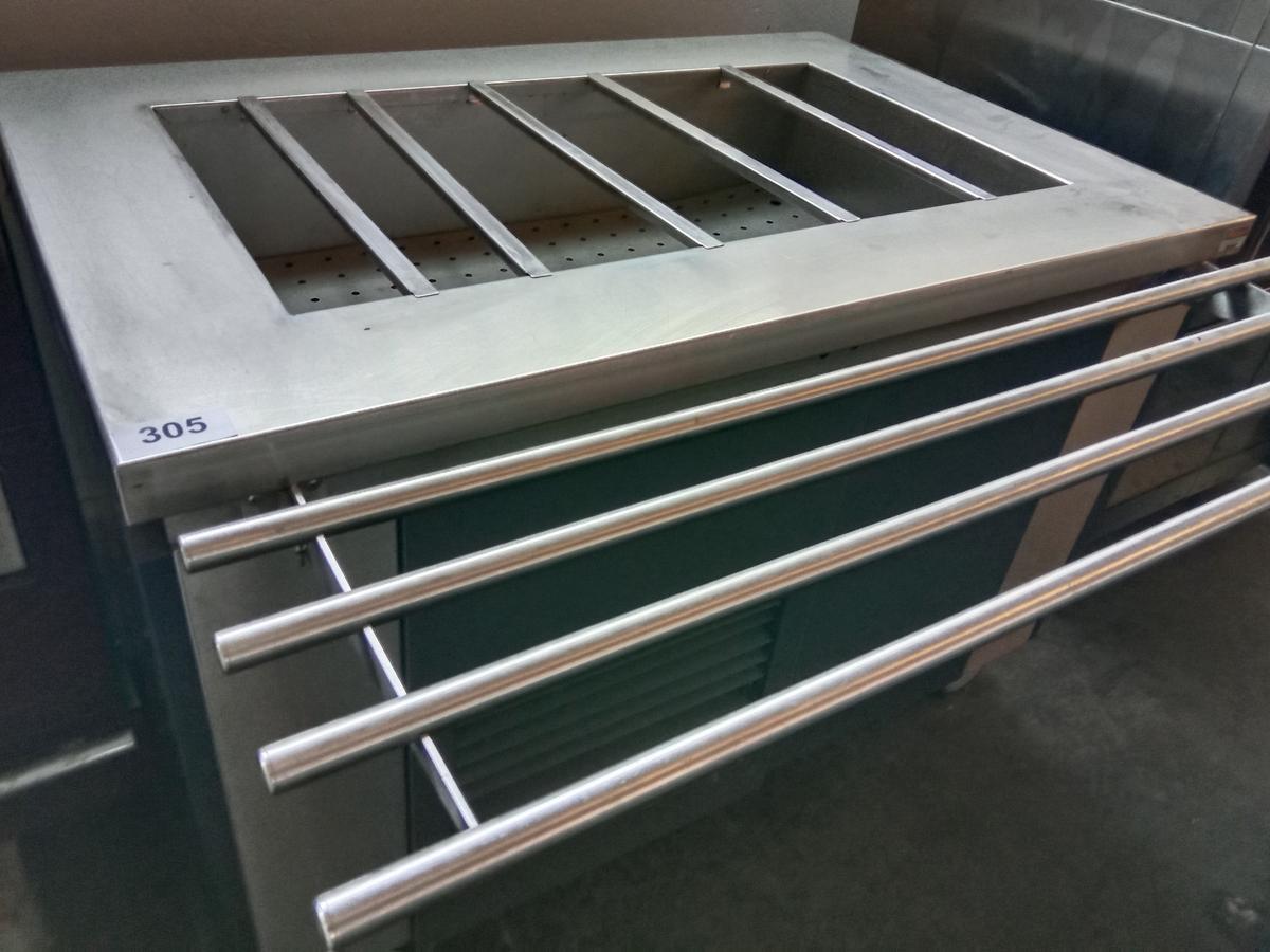 Edelstahl K&uuml;hlwanne / Saladette, ca. 130x120x90cm?d=2026-03-23 18:54:18