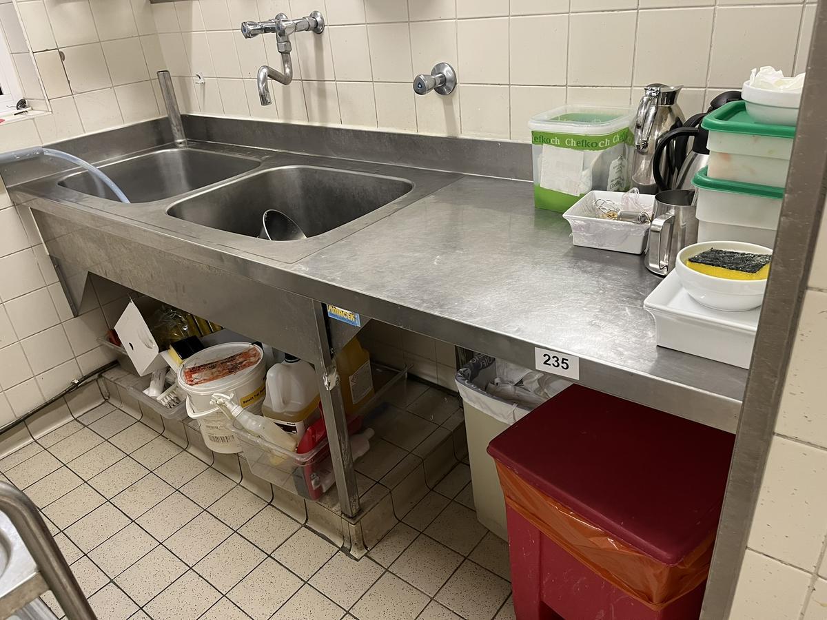 Edelstahl Sp&uuml;lbecken 2 teilig 50/50 cm ca. 230/70/90 cm?d=2026-03-23 22:21:18