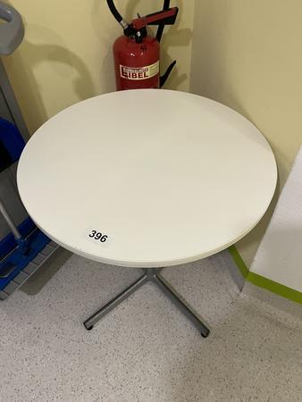 Tisch mit Holzplatte ca. 70 cm DM