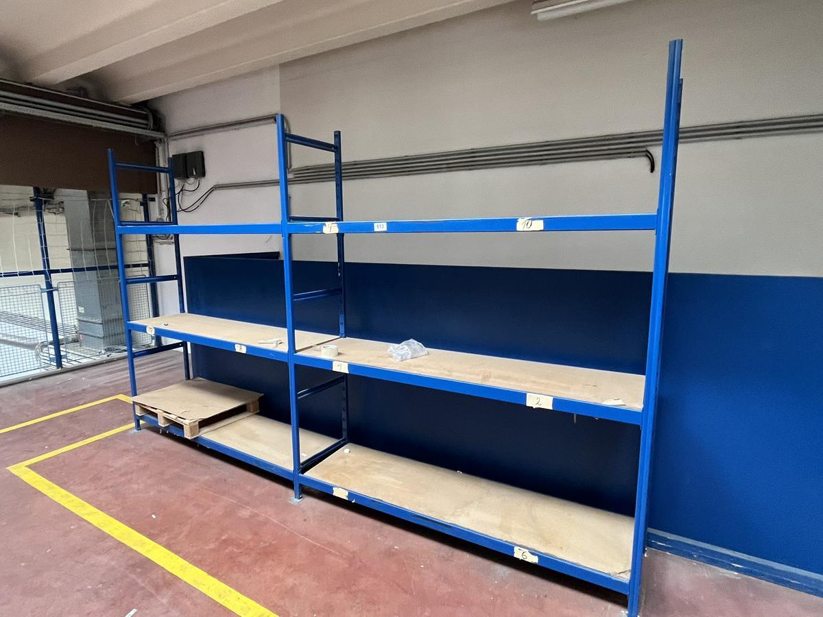 ca. 3.70 m Fachbodenregalanlage 370/50/225 cm . 3 Fachebene?d=2026-03-30 21:33:49