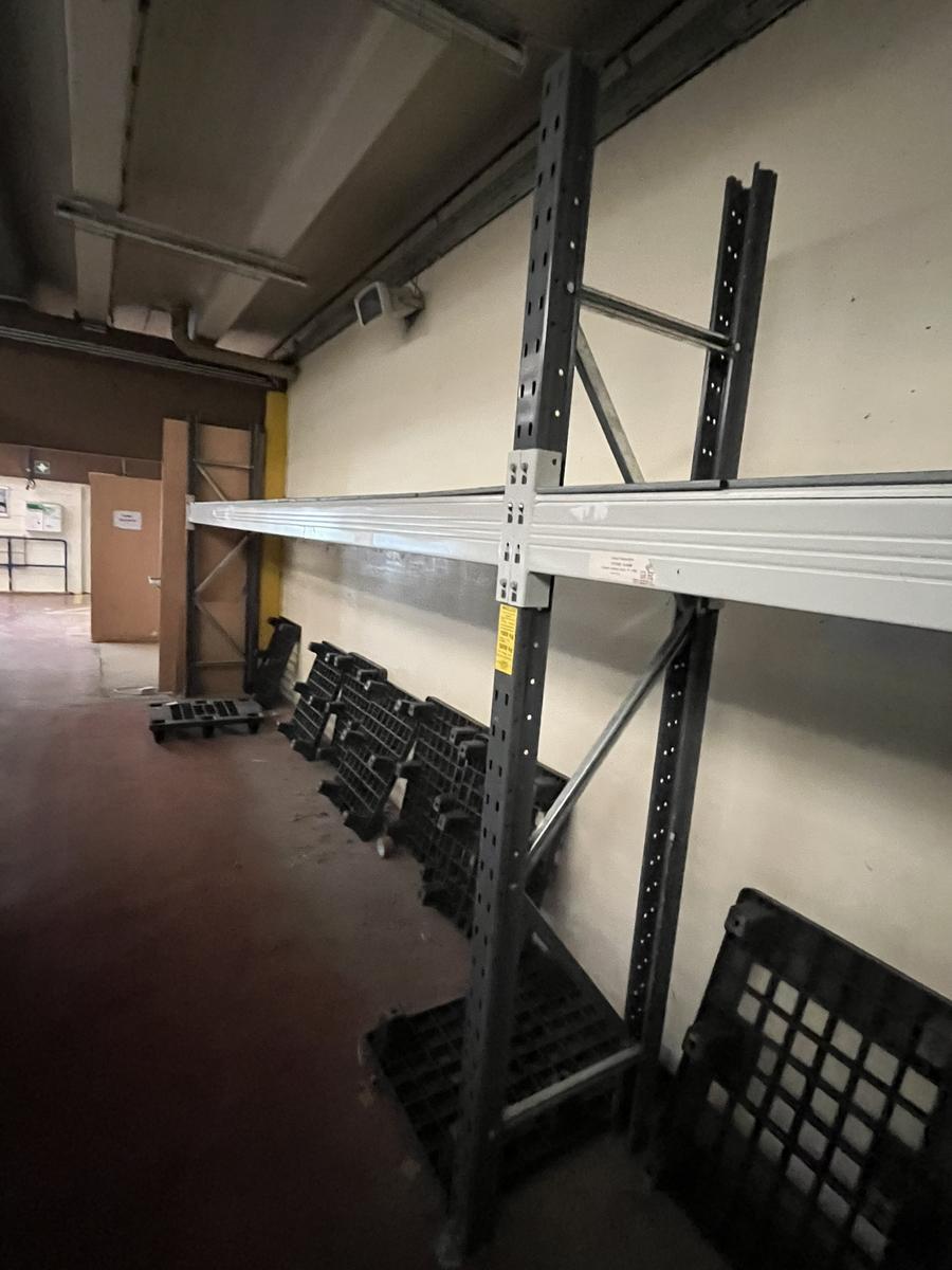 ca. 10 lfm Allklick Schwerlastregal 3 Stk.Steher plus 6 Stk. Balken  5 m- 5000 kg Tragkraft