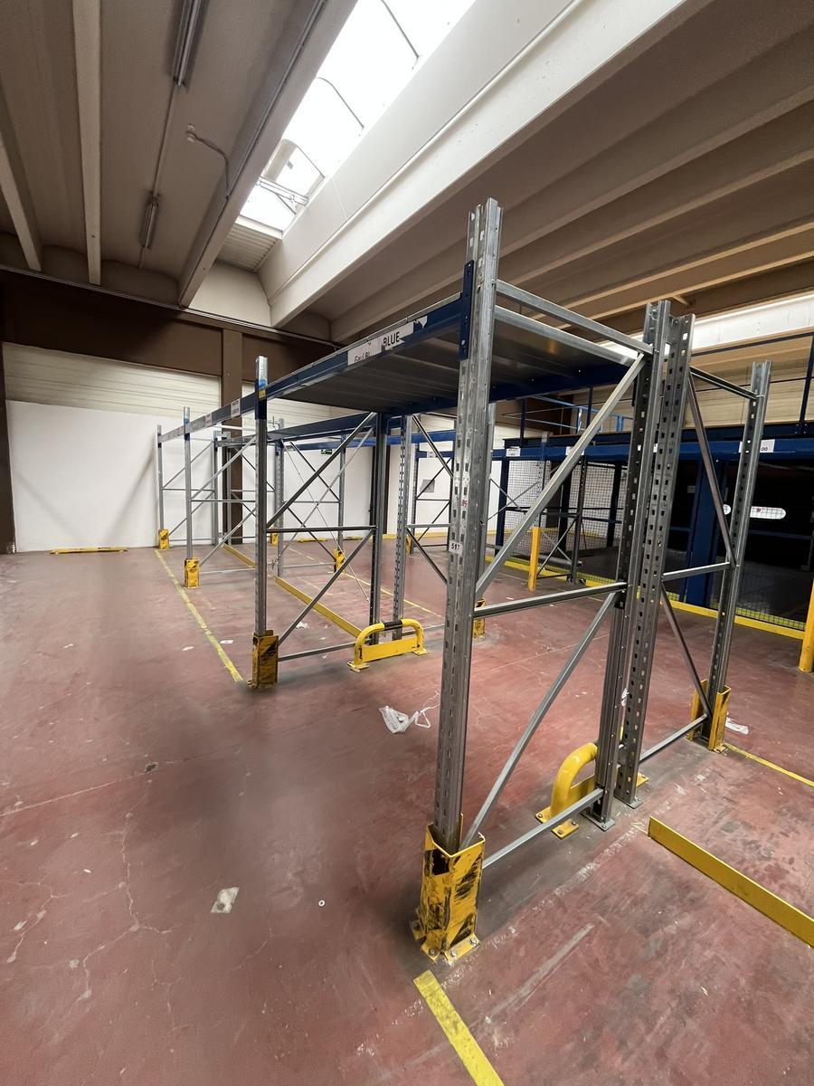 ca. 21 lfm BITO Schwerlastregal mit 8 Stehern = 7 Felder  6 x 3 m 