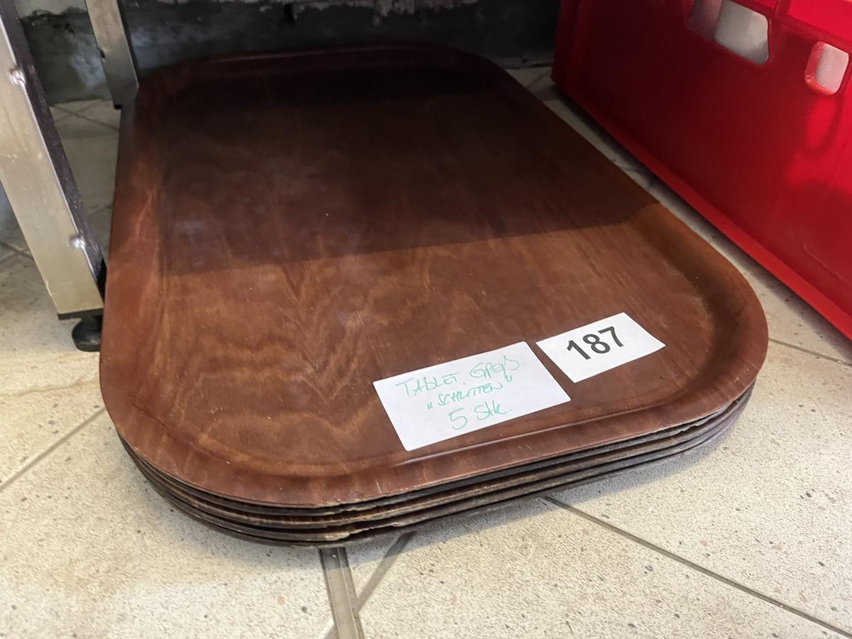 5 Stk. Servierplatten 63x40cm