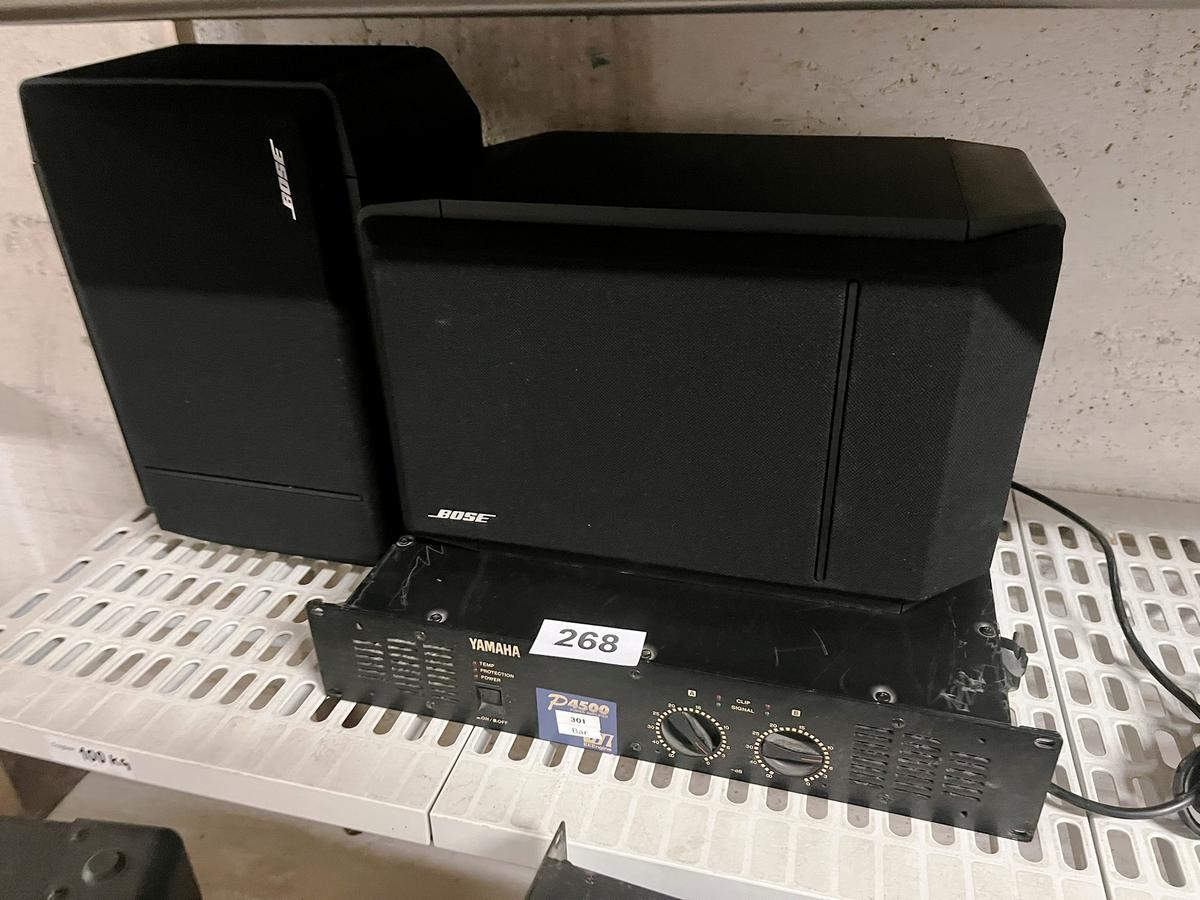 10 Stk. Bose Boxen Typ 301 und 1 Stk. Yamaha 4500