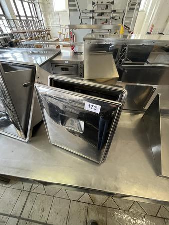 Niro Einbau-Kipp Abfalleimer 48x33x55cm Niro Einbau-Kipp Abfalleimer 48x33x55cm