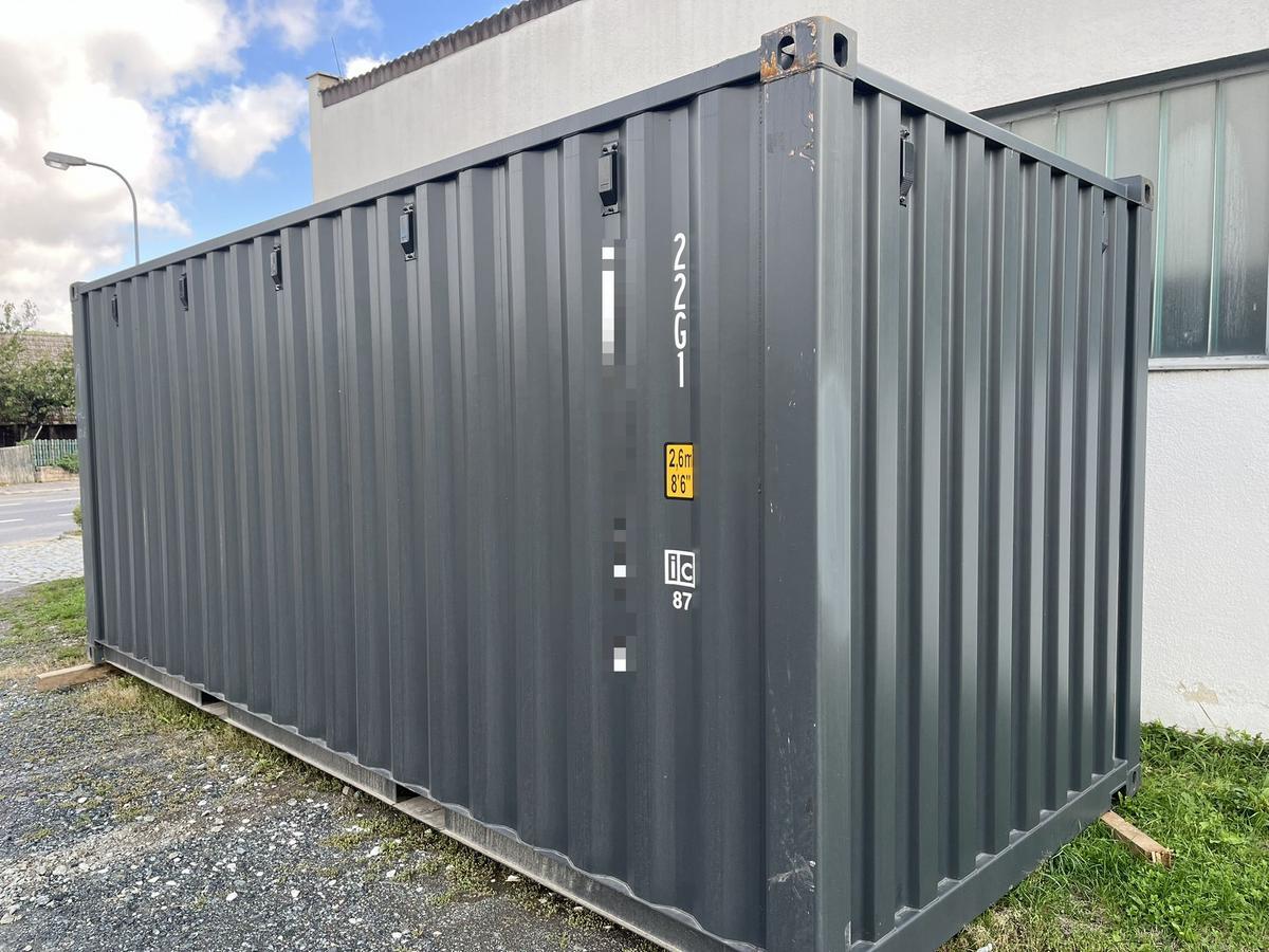LINZ: 20 Fu&szlig; ISO See- und Lagercontainer, RAL7016 Anthrazitgrau