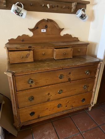 Anrichte, Altholz, 3 Laden, 4 Boxen, 130 x 65 x 150