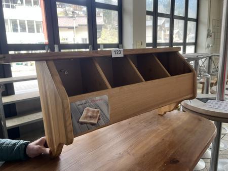 Besteckregal für Wandmontage, mit 6 Fächern, 145x50x30cm Besteckregal für Wandmontage, mit 6 Fächern, 145x50x30cm