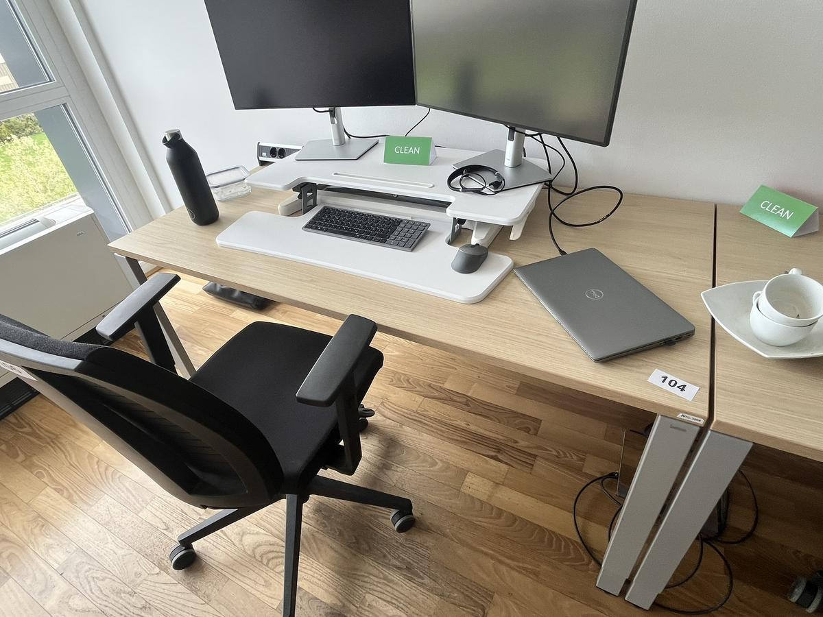 BENE Schreibtisch ohne R&uuml;ckwand 160 x 80 cm