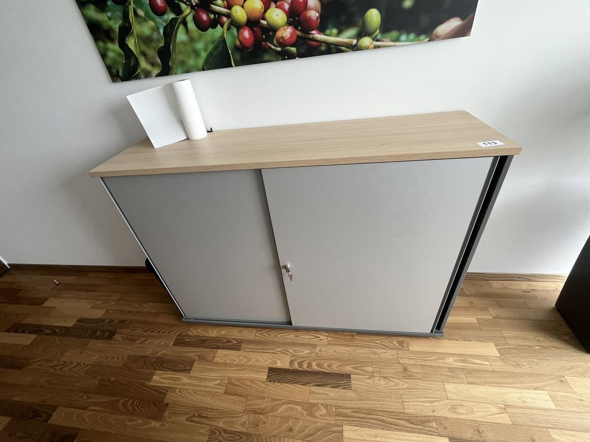 Aktenschrank BENE 160x110 cm 3 Ordnerh&ouml;hen mit Schiebet&uuml;ren