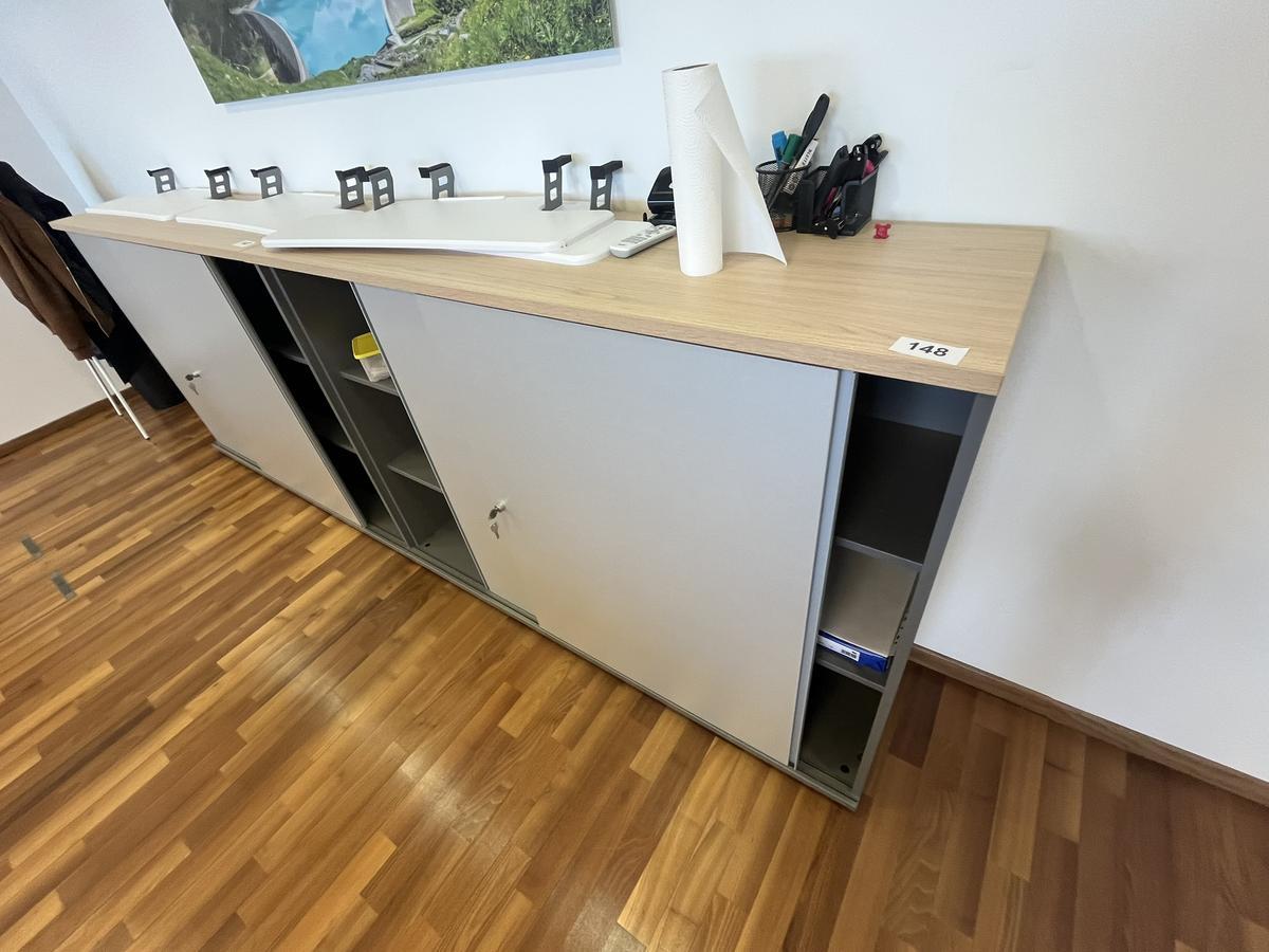 Aktenschrank BENE 160x110 cm 3 Ordnerh&ouml;hen mit Schiebet&uuml;ren