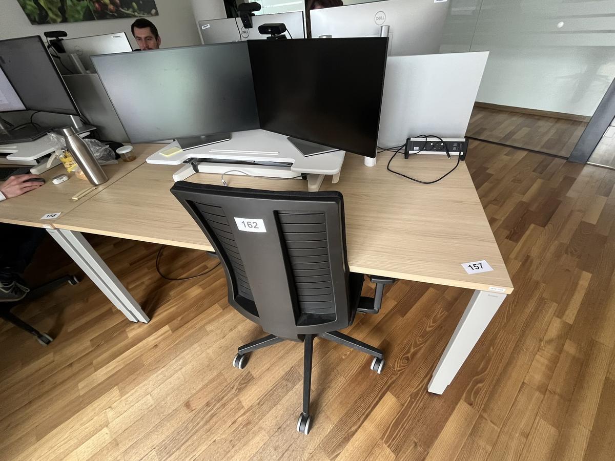 BENE Schreibtisch ohne R&uuml;ckwand 160 x 80 cm