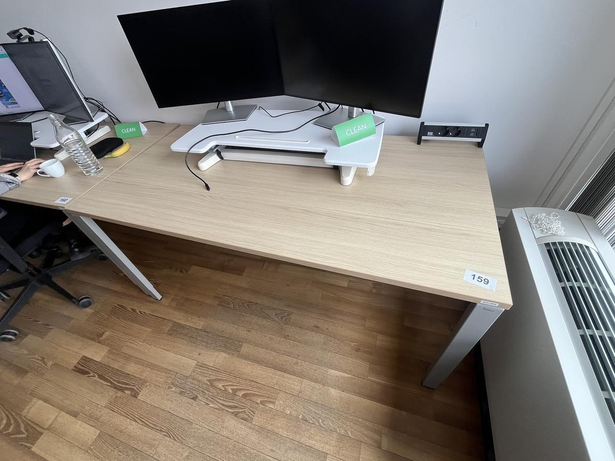 BENE Schreibtisch ohne R&uuml;ckwand 160 x 80 cm