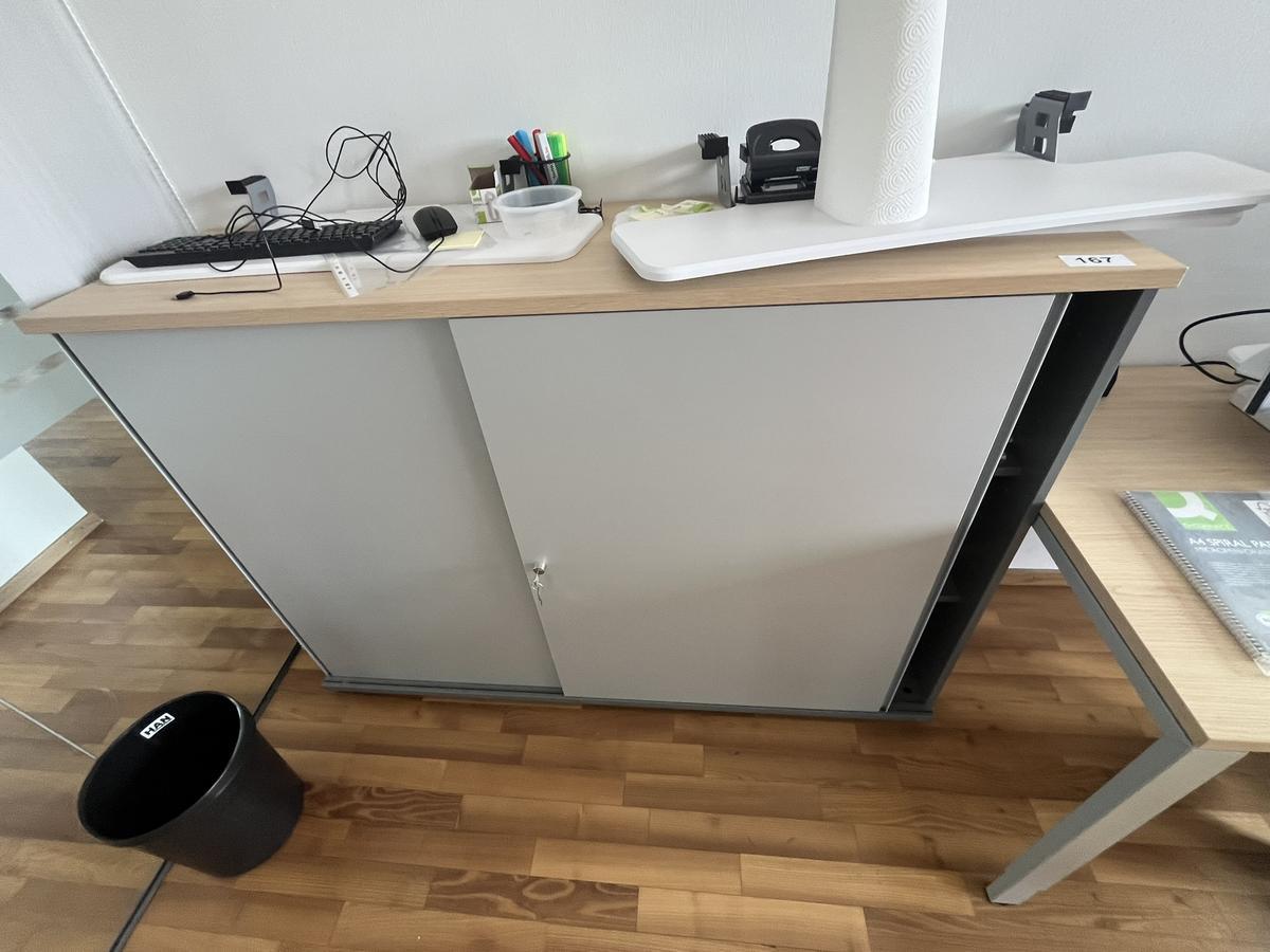 Aktenschrank BENE 160x110 cm 3 Ordnerh&ouml;hen mit Schiebet&uuml;ren