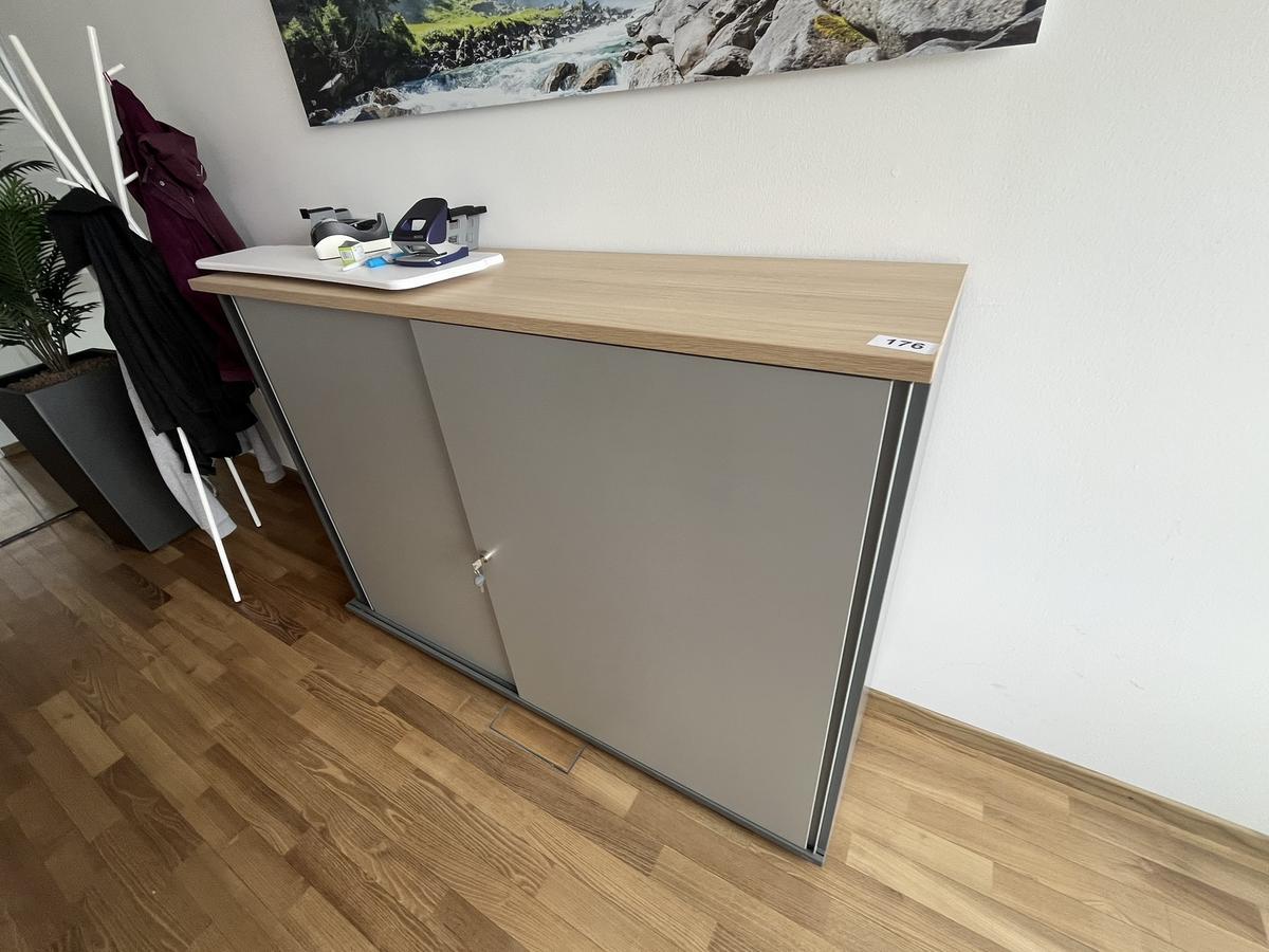 Aktenschrank BENE 160x110 cm 3 Ordnerh&ouml;hen mit Schiebet&uuml;ren