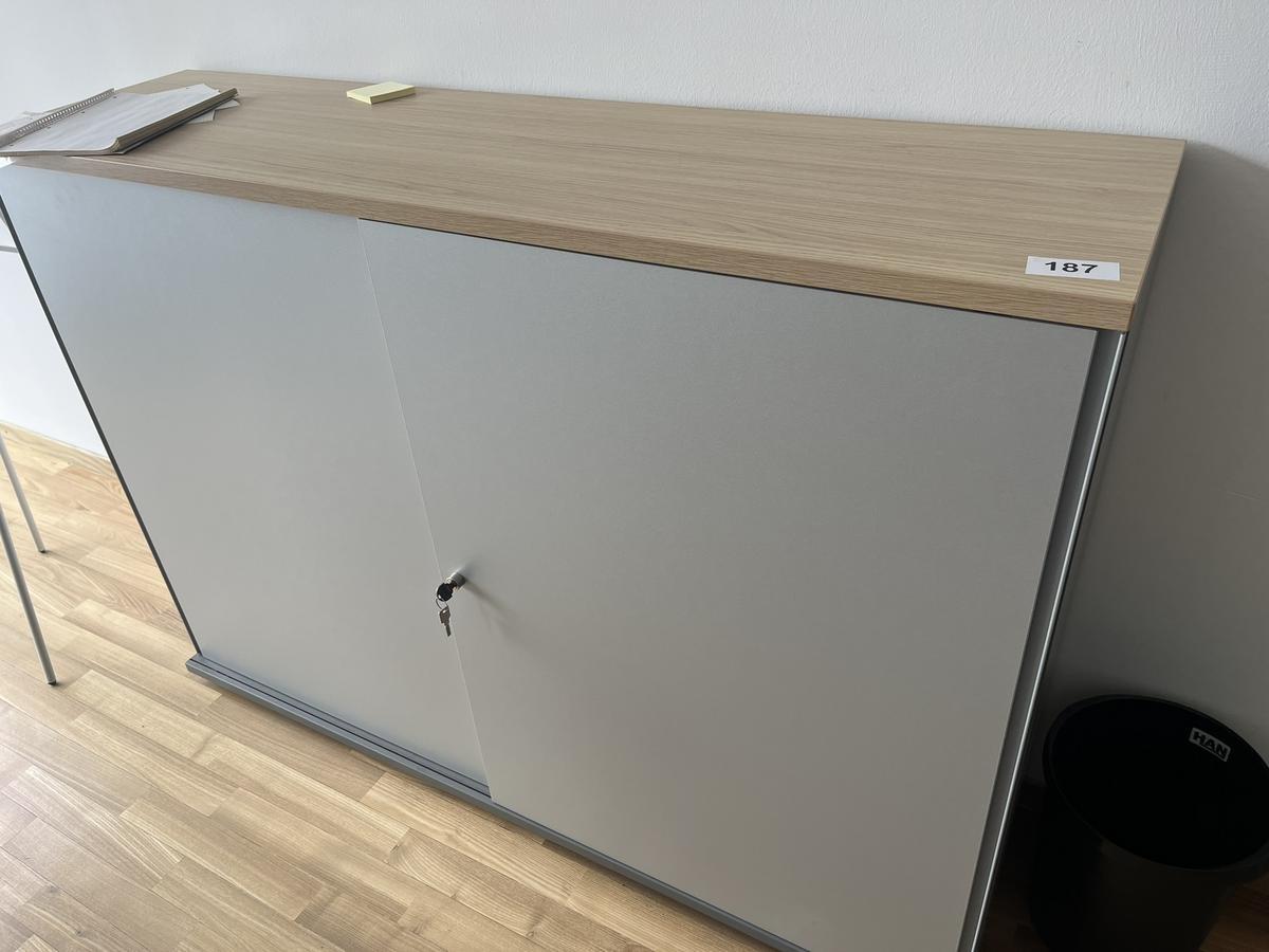 Aktenschrank BENE 160x110 cm 3 Ordnerh&ouml;hen mit Schiebet&uuml;ren