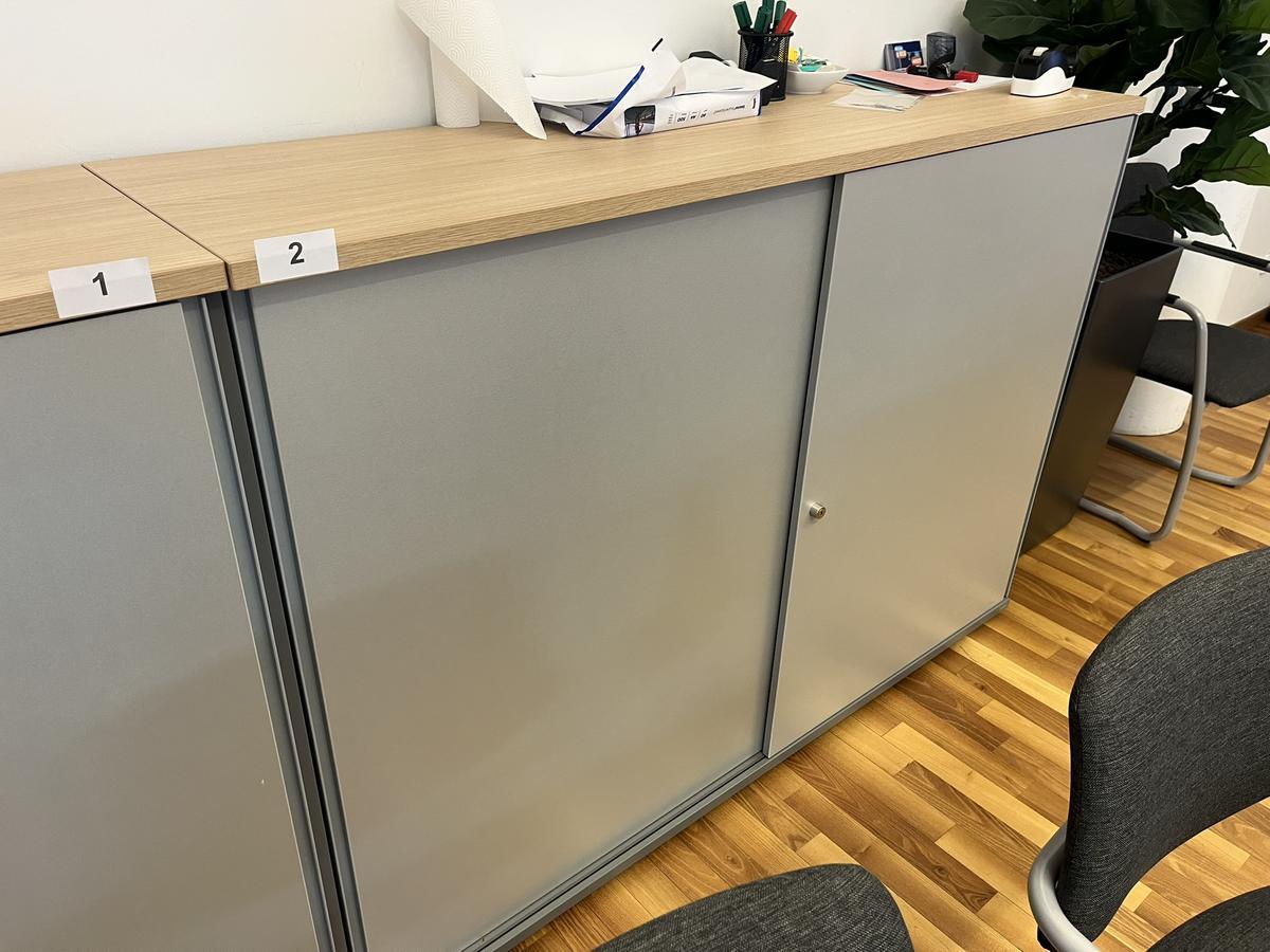 Aktenschrank BENE 160x110 cm 3 Ordnerh&ouml;hen mit Schiebet&uuml;ren