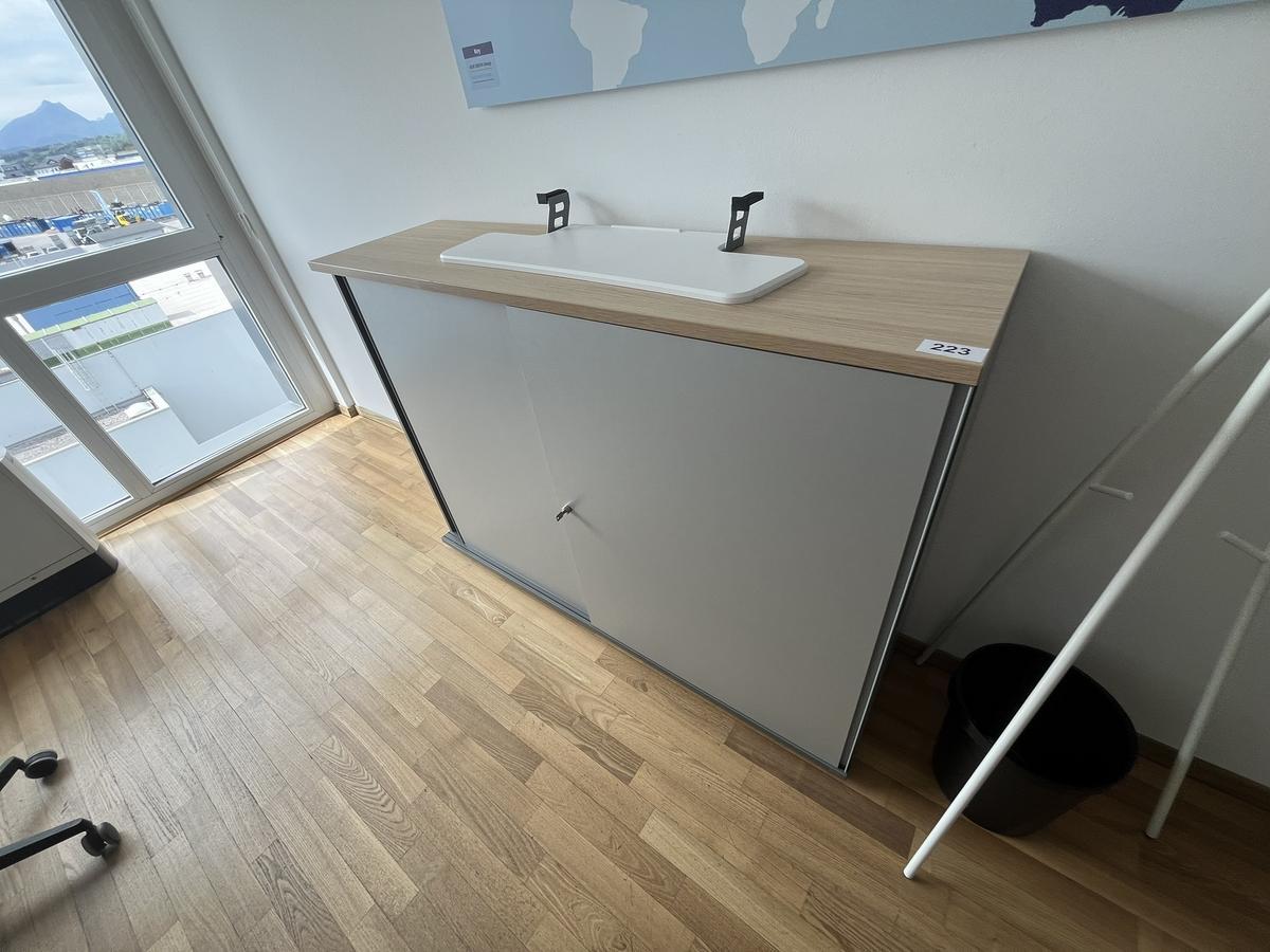 Aktenschrank BENE 160x110 cm 3 Ordnerh&ouml;hen mit Schiebet&uuml;ren