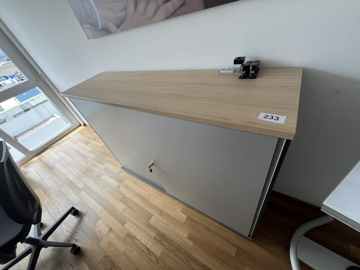 Aktenschrank BENE 160x110 cm 3 Ordnerh&ouml;hen mit Schiebet&uuml;ren