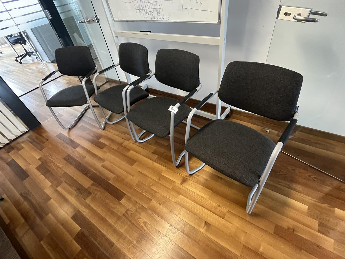 4 St&uuml;ck Nabrutes Besprechungsst&uuml;hle