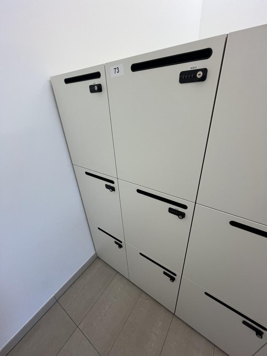 BENE Locker Zahlenschloss -Schlie&szlig;fach f&uuml;r Mitarbeiter 90/60/170 cm