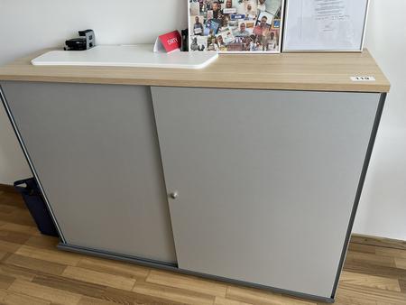Aktenschrank BENE 160x110 cm 3 Ordnerh�hen mit Schiebet�ren