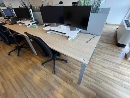 BENE Schreibtisch mit R�ckwand 160 x 80 cm