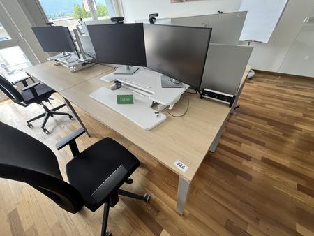 BENE Schreibtisch mit R�ckwand 160 x 80 cm