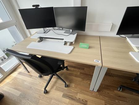 BENE Schreibtisch ohne R�ckwand 160 x 80 cm