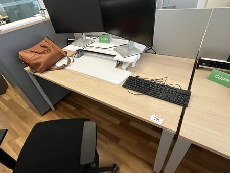 BENE Schreibtisch ohne R�ckwand 160 x 80 cm