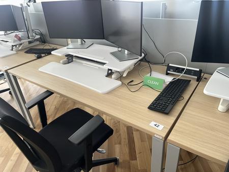 BENE Schreibtisch mit R�ckwand 160 x 80 cm