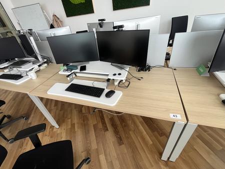 BENE Schreibtisch ohne R�ckwand 160 x 80 cm