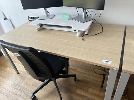 BENE Schreibtisch ohne R�ckwand 160 x 80 cm