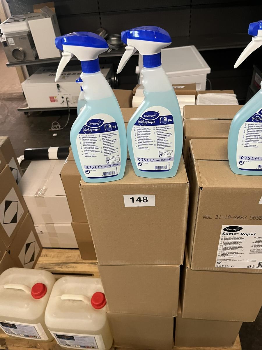 36 St&uuml;ck SUMA Rapid Glasreiniger  D 6  - 0.75 Liter