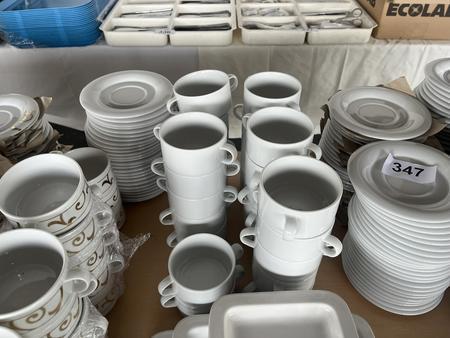 27 St�ck Suppentassen mit Untersetzer