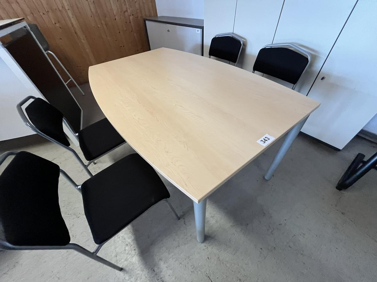 Besprechungstischgruppe 160 x  80 x 100 cm mit 4 Besprechungsst&uuml;hlen?d=2026-05-09 08:20:27